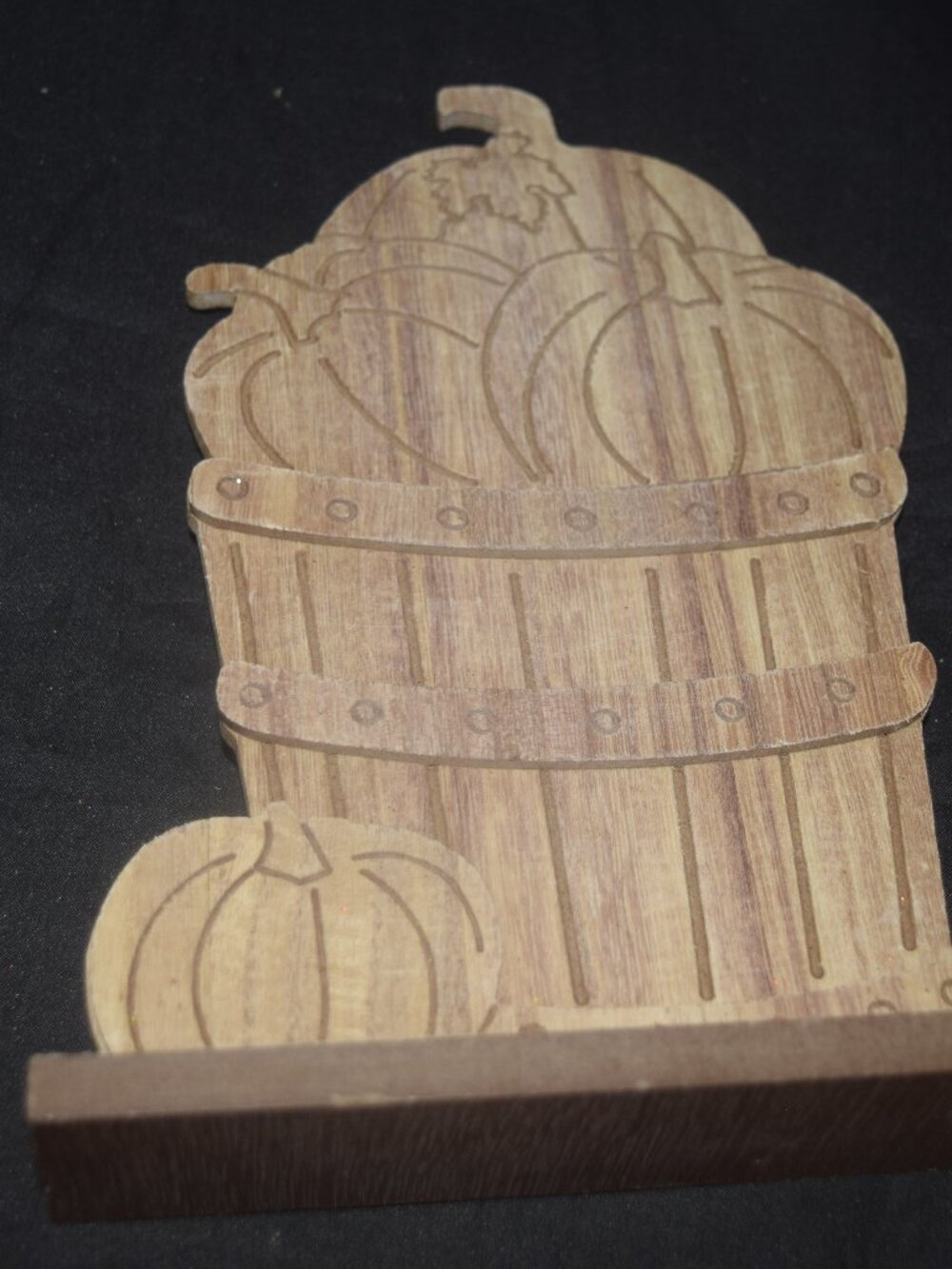 🍁Rustic Wooden Pumpkin Basket Shelf Sitter - Fall Harvest Home Decor